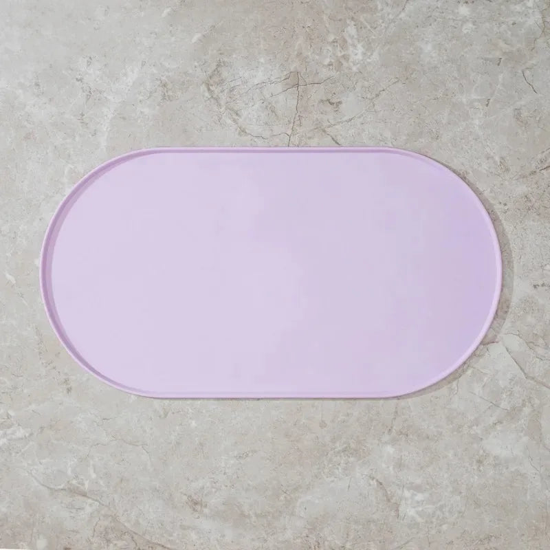 Pet Food Mat Compatible with Cat/Dog Bowls Cat Feeding Mat with Non-Slip Waterproof Design Households Dog Owners